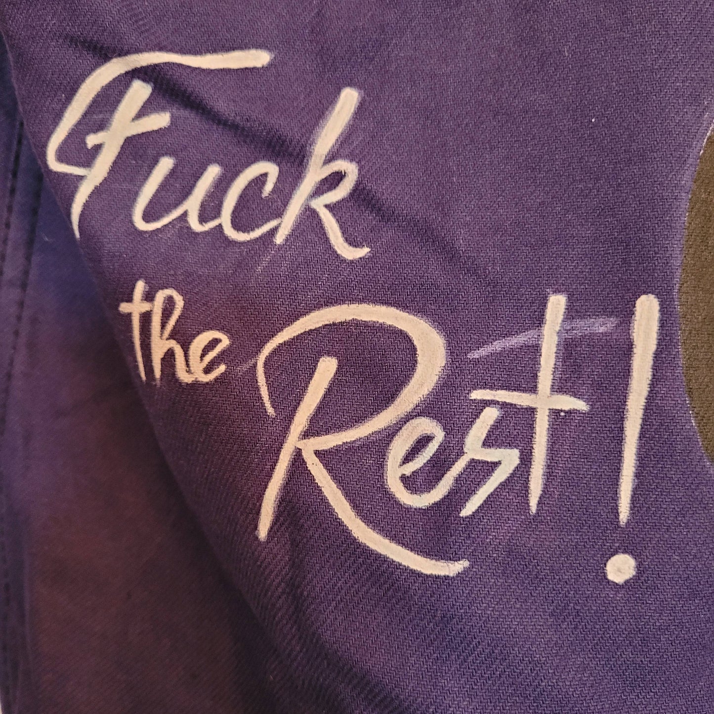 Hommage à Marc Cluzet, handpainted french 50's workwear jacket Wheels and Surf - L'Insoumis Clothing