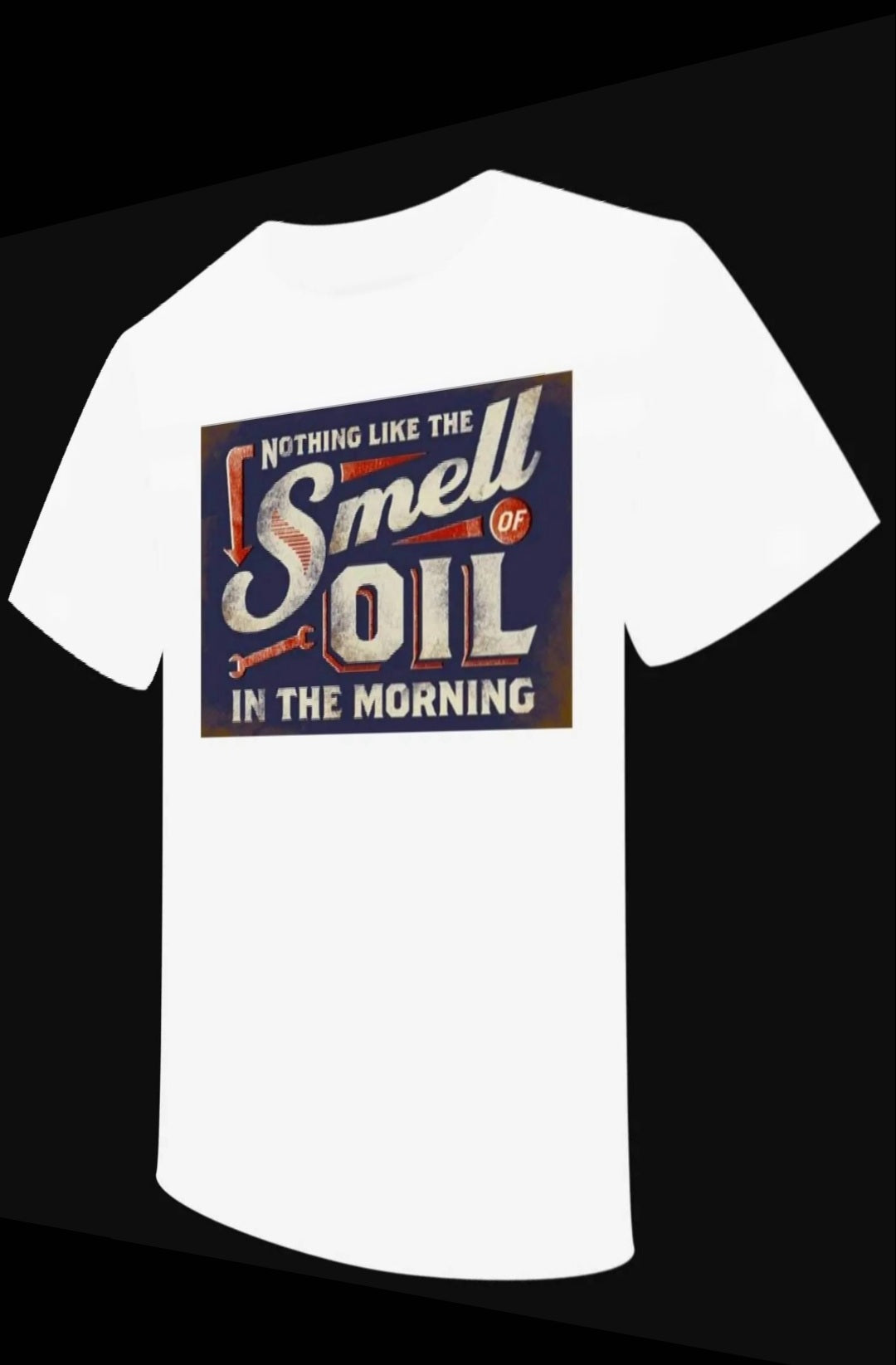T-shirt "Smell Oil in the Morning" - PUNK & COTON