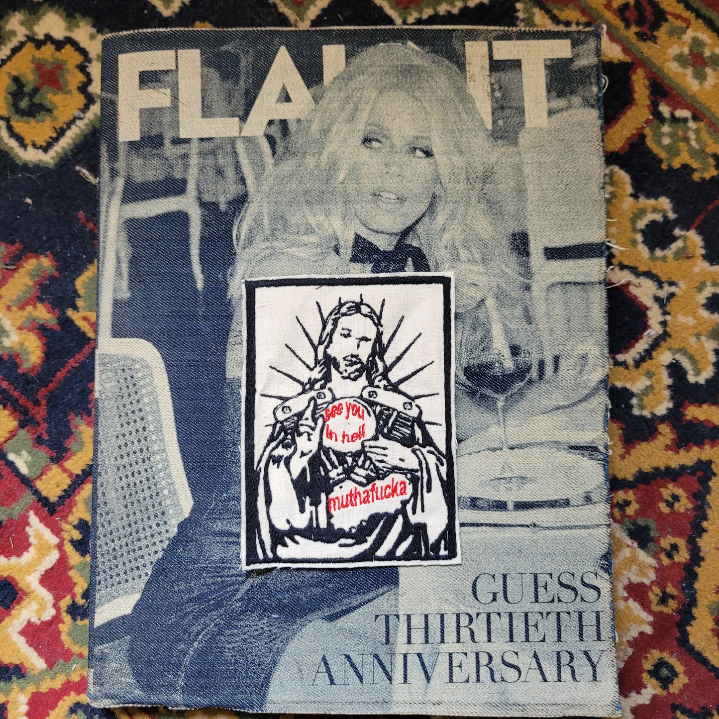 Patch Brodé Jesus See You in Hell Muthafucka - PUNK & COTON