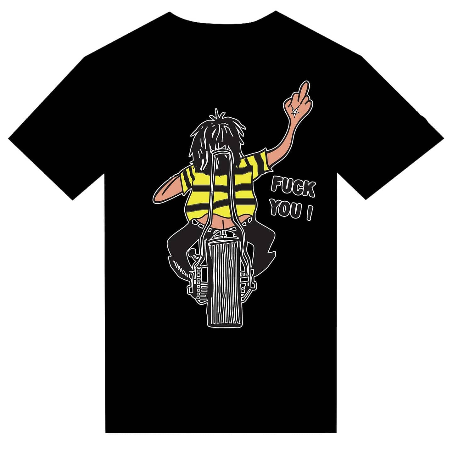 T-shirt "FUCK YOU" Motorcycle - PUNK & COTON