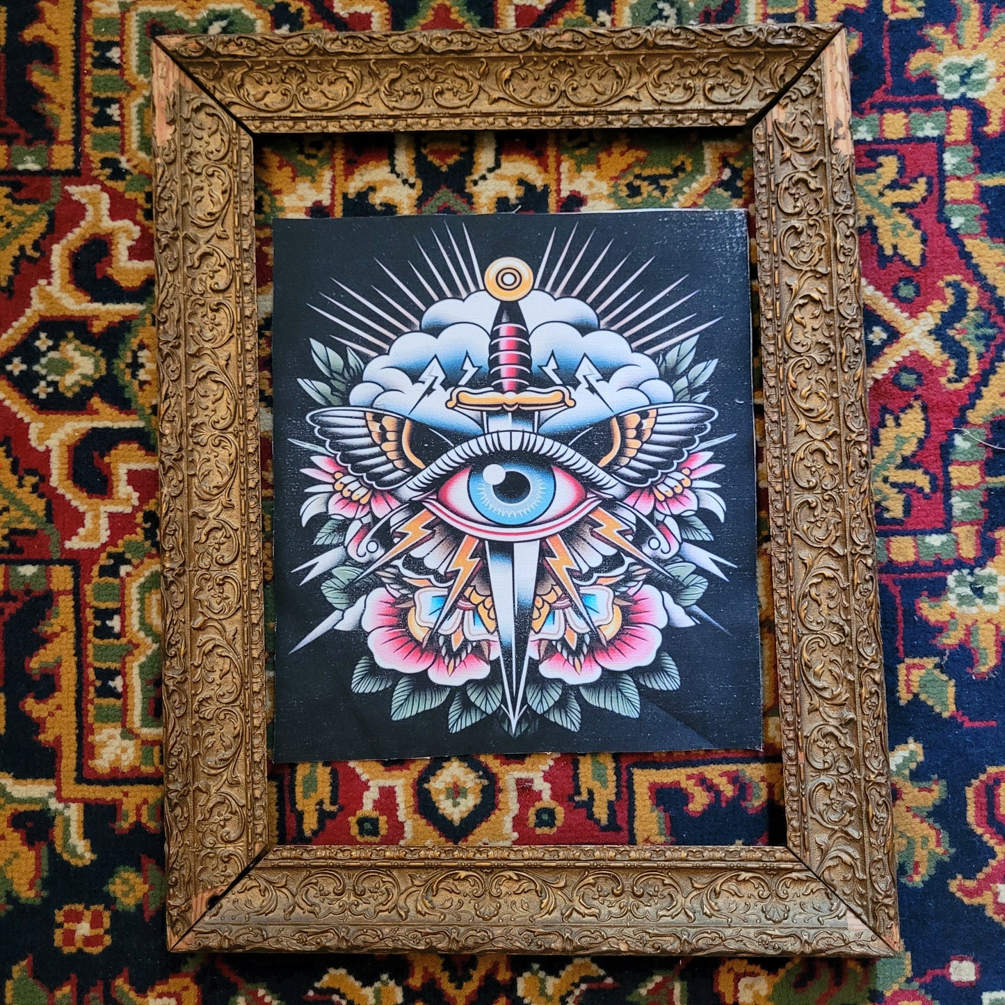 Backpatch "Eye Butterfly Old School" - PUNK & COTON