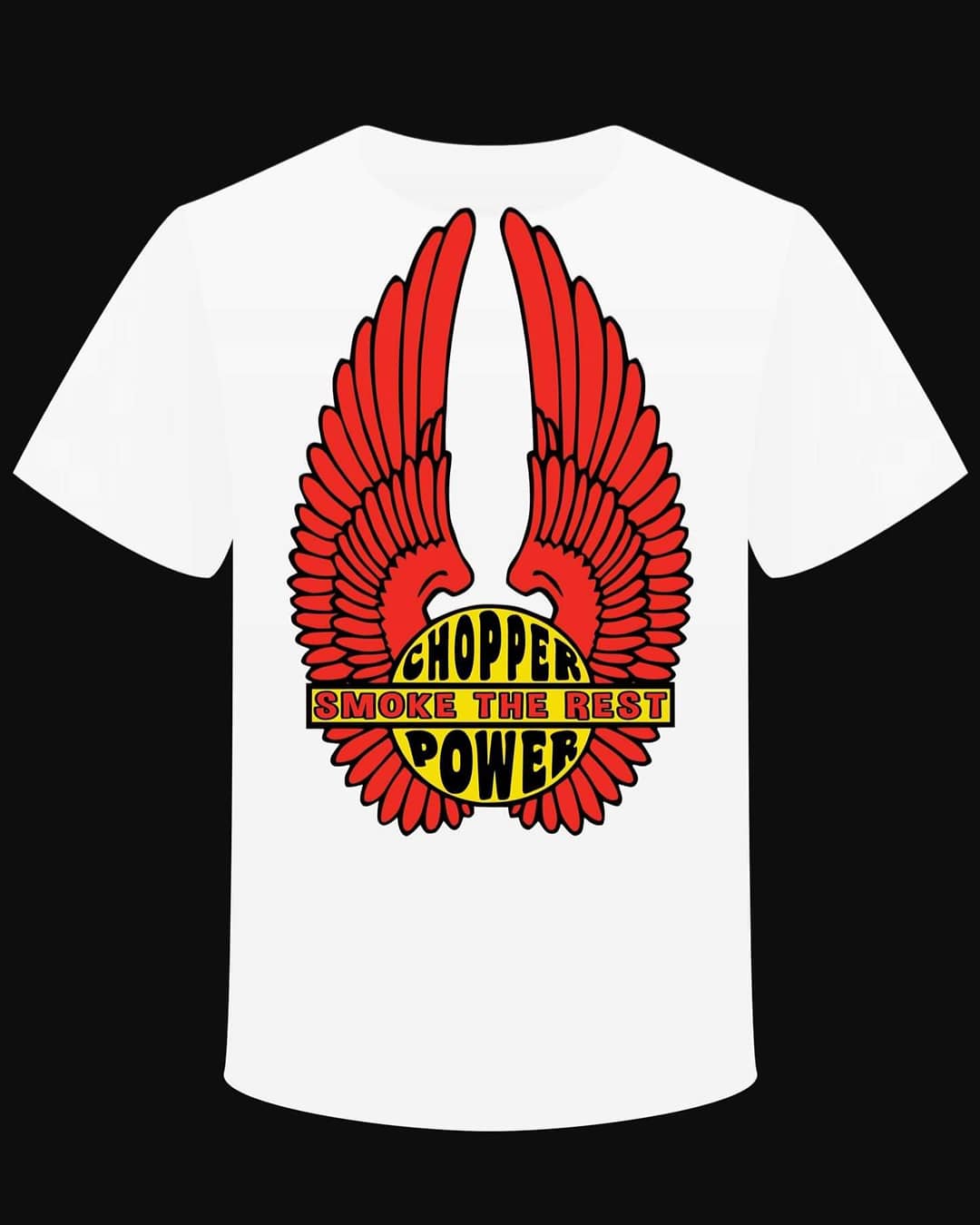 T-shirt "Chopper Power Smoke the Rest" - L'Insoumis Clothing