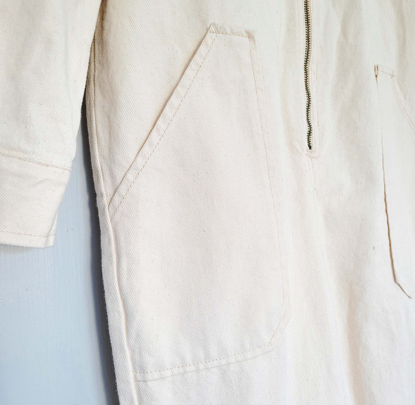 Coverall American Vintage hand embroidered chainstitch method combinaison  brodée à la main INDIAN - L'Insoumis Clothing