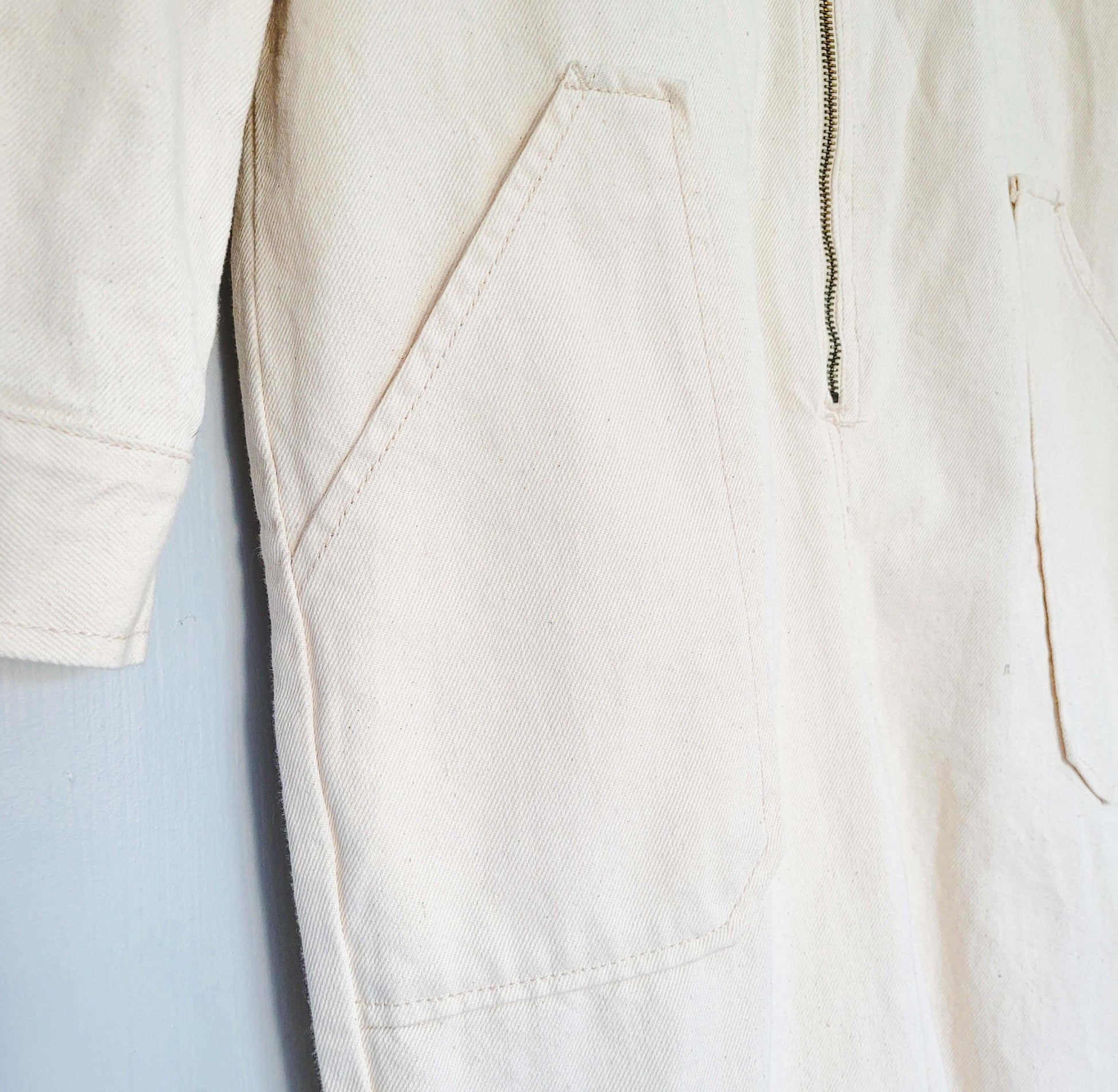 Coverall American Vintage hand embroidered chainstitch method combinaison  brodée à la main INDIAN - L'Insoumis Clothing