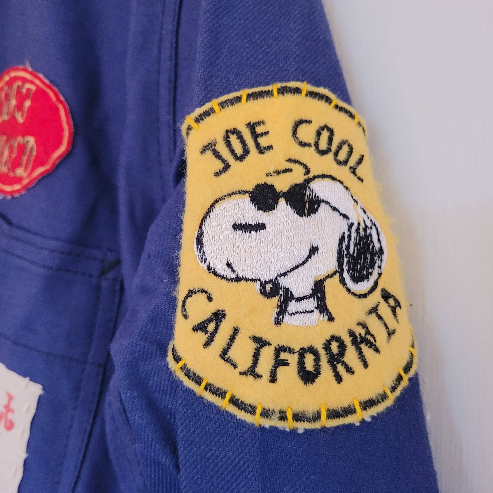 Hommage à Marc Cluzet, handpainted french 50's workwear jacket Wheels and Surf - L'Insoumis Clothing