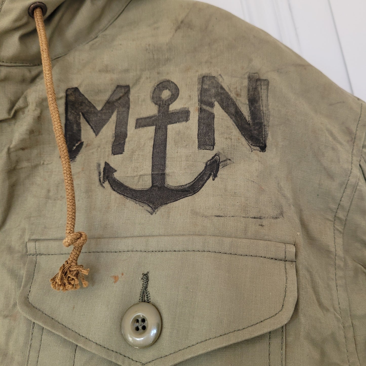 3rd/ème Deadstock french navy coat long N1 deck jacket / deadstock manteau de quart de la Marine nationale - PUNK & COTON