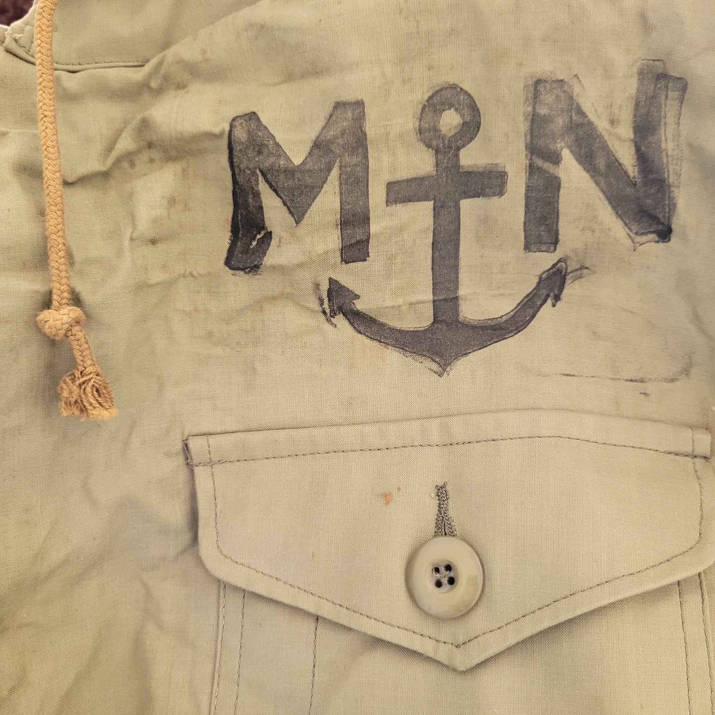 3rd/ème Deadstock french navy coat long N1 deck jacket / deadstock manteau de quart de la Marine nationale - PUNK & COTON