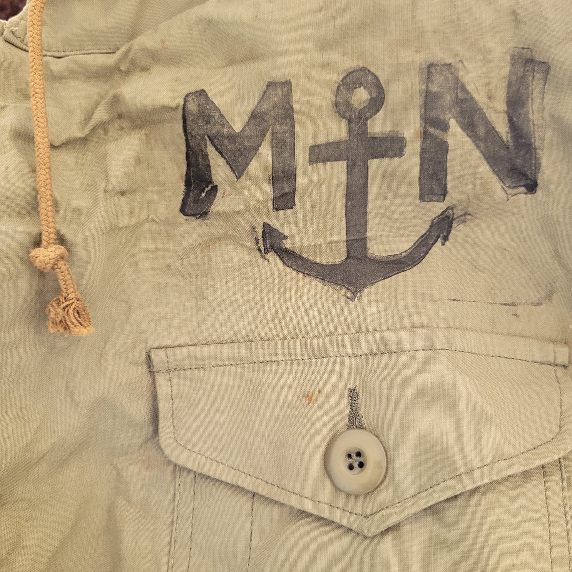 3rd/ème Deadstock french navy coat long N1 deck jacket / deadstock manteau de quart de la Marine nationale - PUNK & COTON