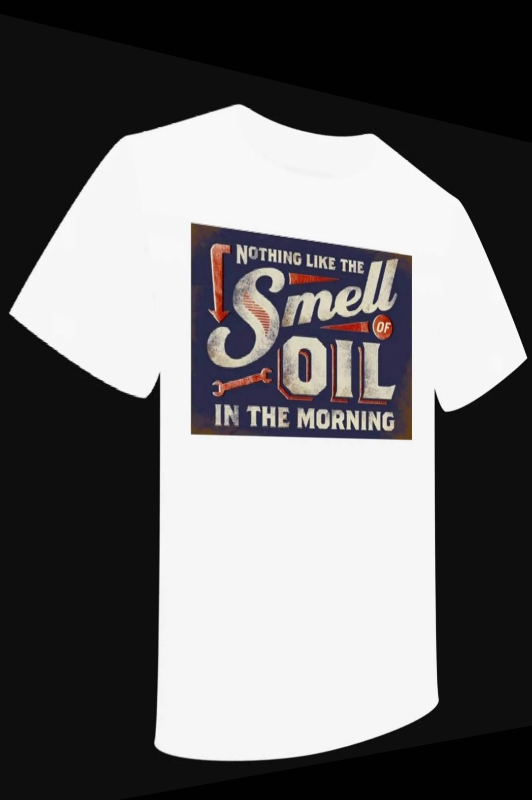 T-shirt "Smell Oil in the Morning" - PUNK & COTON