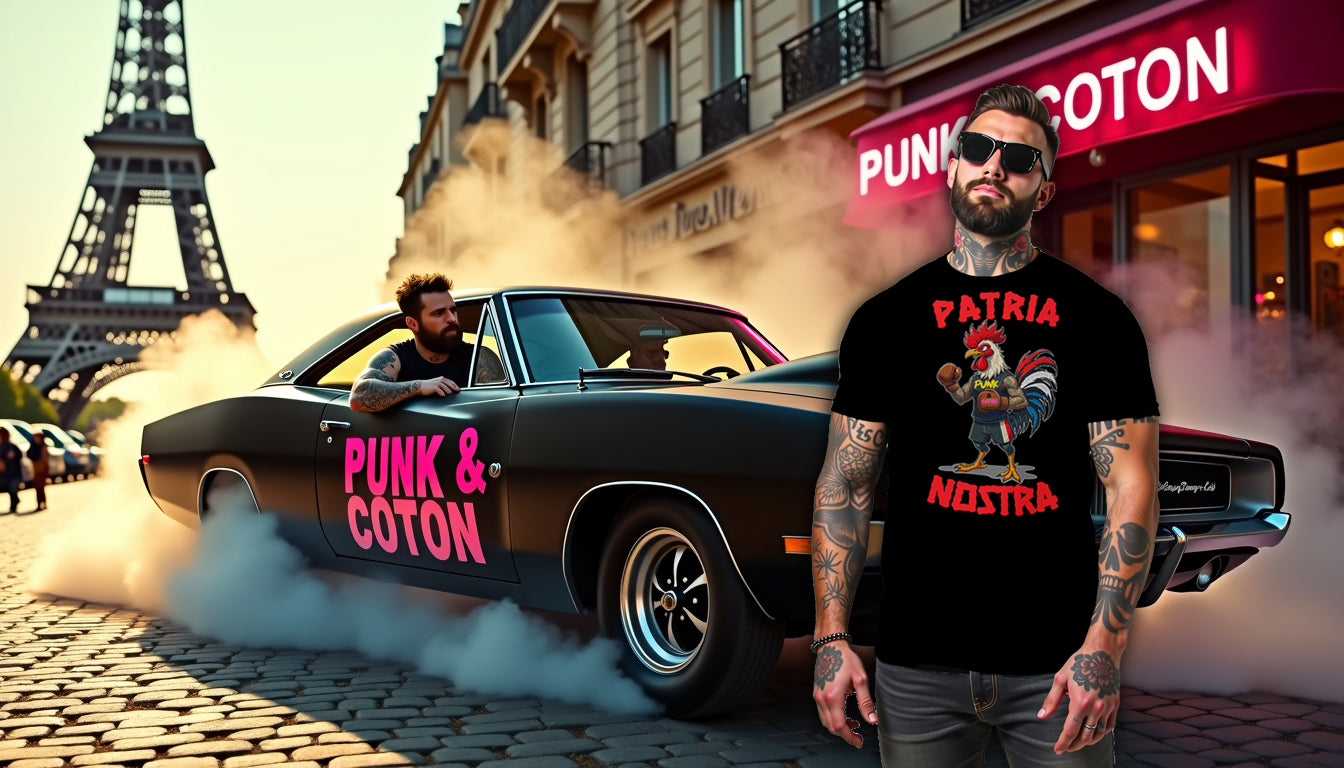 T-shirt PUNK and COTON France Patria Nostra - PUNK & COTON