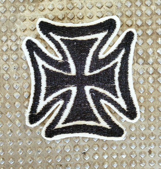 Patch Brodé / Ecusson "Iron cross"  no maltese cross, perfect on your cut EN COTON - PUNK & COTON