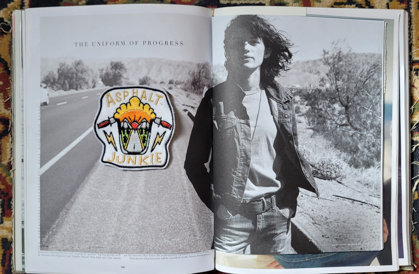 Patch brodé "Asphalt junkie" - PUNK & COTON