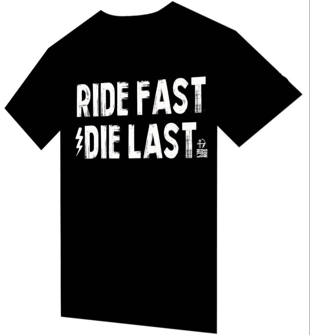 T-shirt "Ride Fast Die Last" - PUNK & COTON