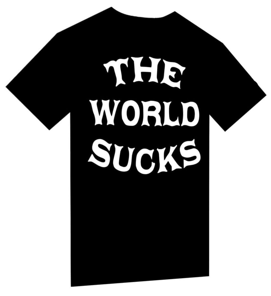 T-shirt "The World Sucks" - PUNK & COTON