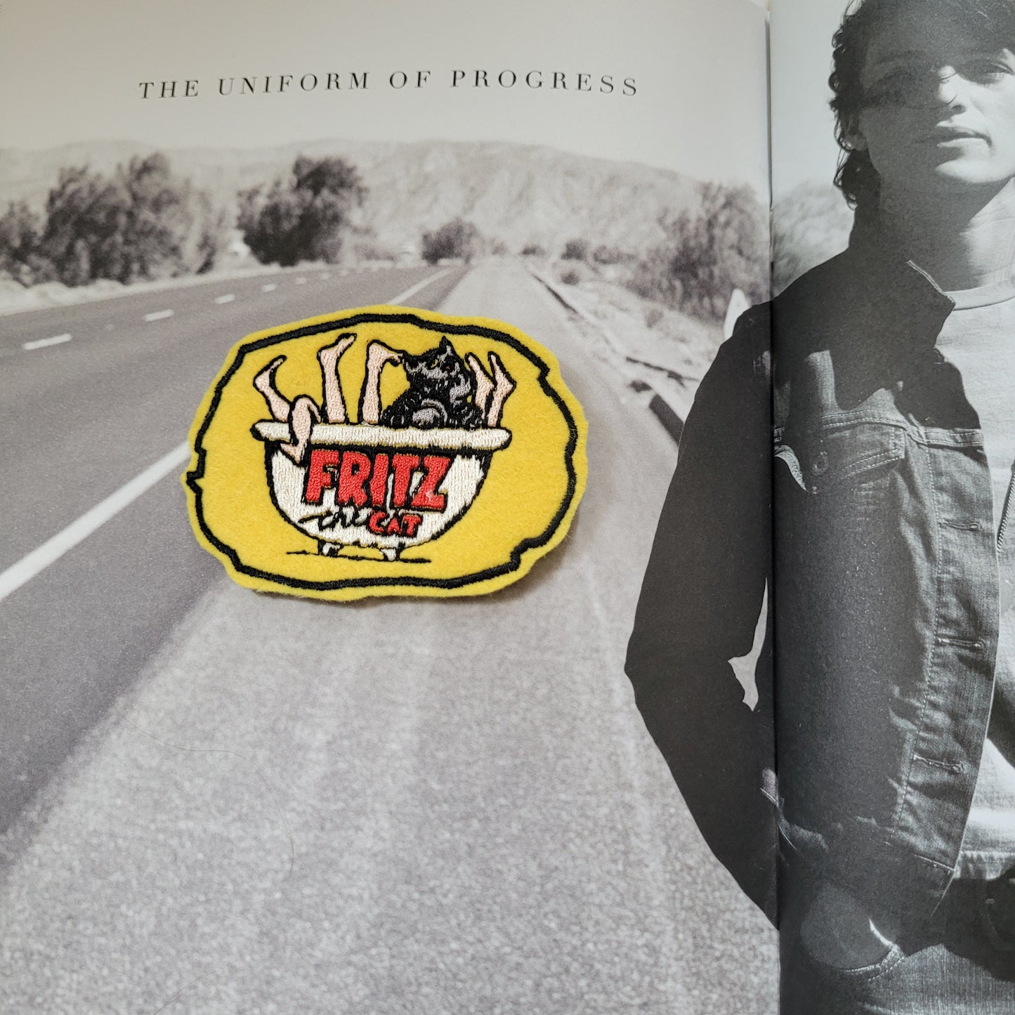 Patch Brodé  Fritz the cat in the bath - PUNK & COTON