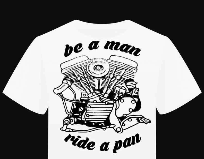 T-Shirt "Be a Man Ride a Pan" - PUNK & COTON