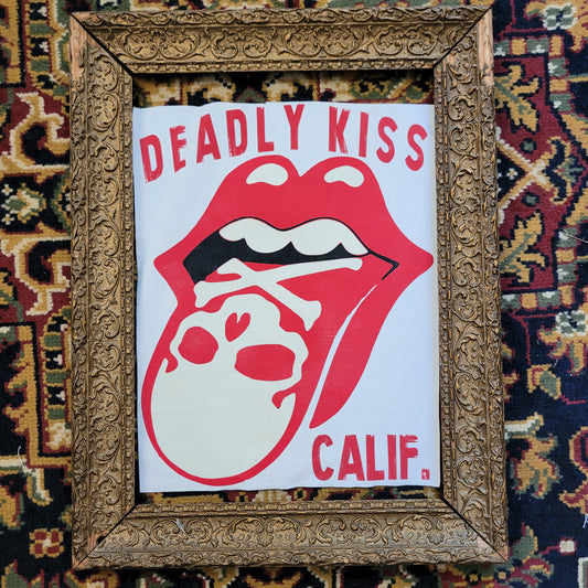 Backpatch  "Deadly Kiss Calif." - PUNK & COTON