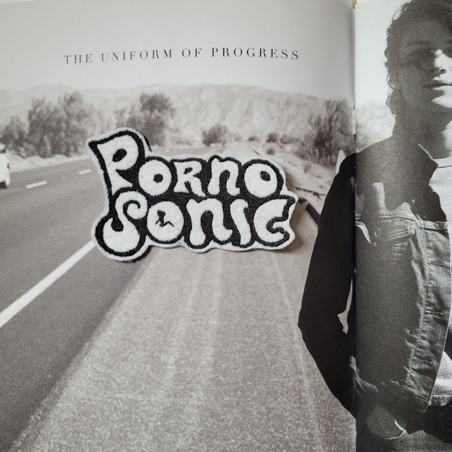 Patch Brodé Porno Sonic Version Black / White - PUNK & COTON