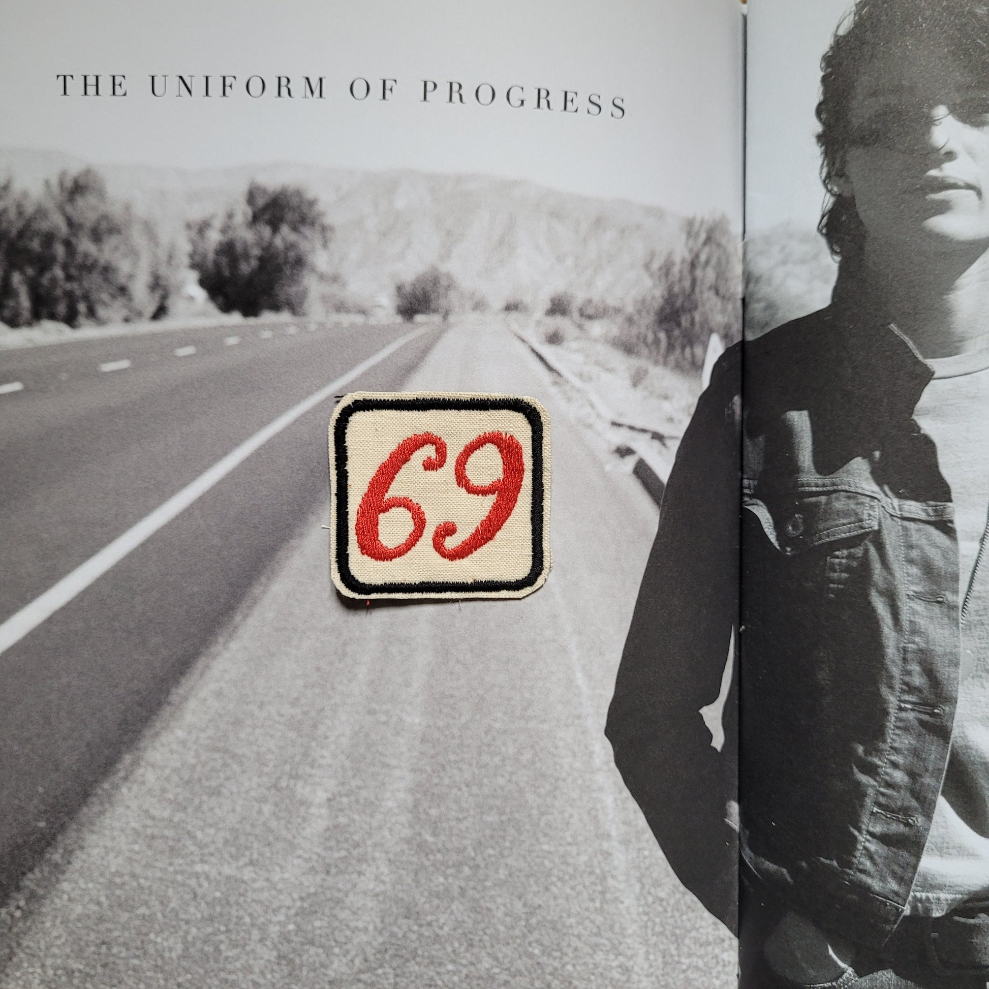 Patch Brodé "69"  Perfect on your cut EN TISSU VIEUX COTON - PUNK & COTON