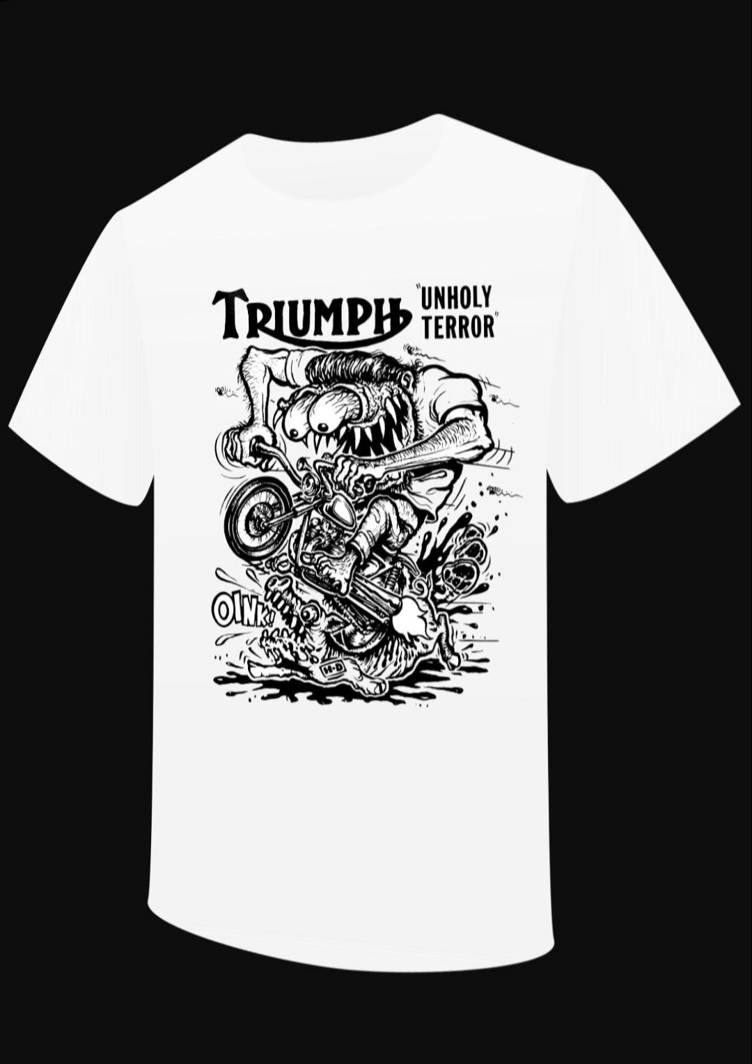 T-Shirt "Unholy Terror Triumph "Hommage à Ed Roth - PUNK & COTON