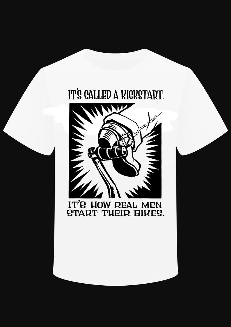 T-shirt "Kickstart" bike - PUNK & COTON