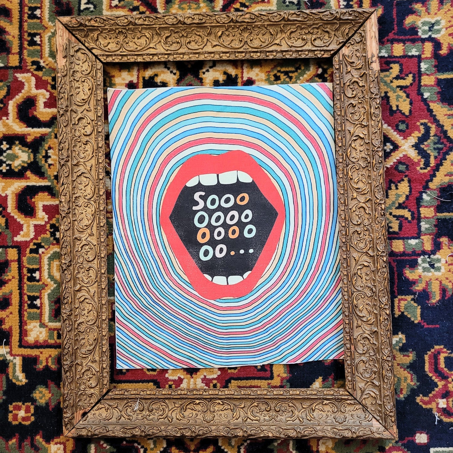 Backpatch "Soooooo... psychedelic mouth" - PUNK & COTON