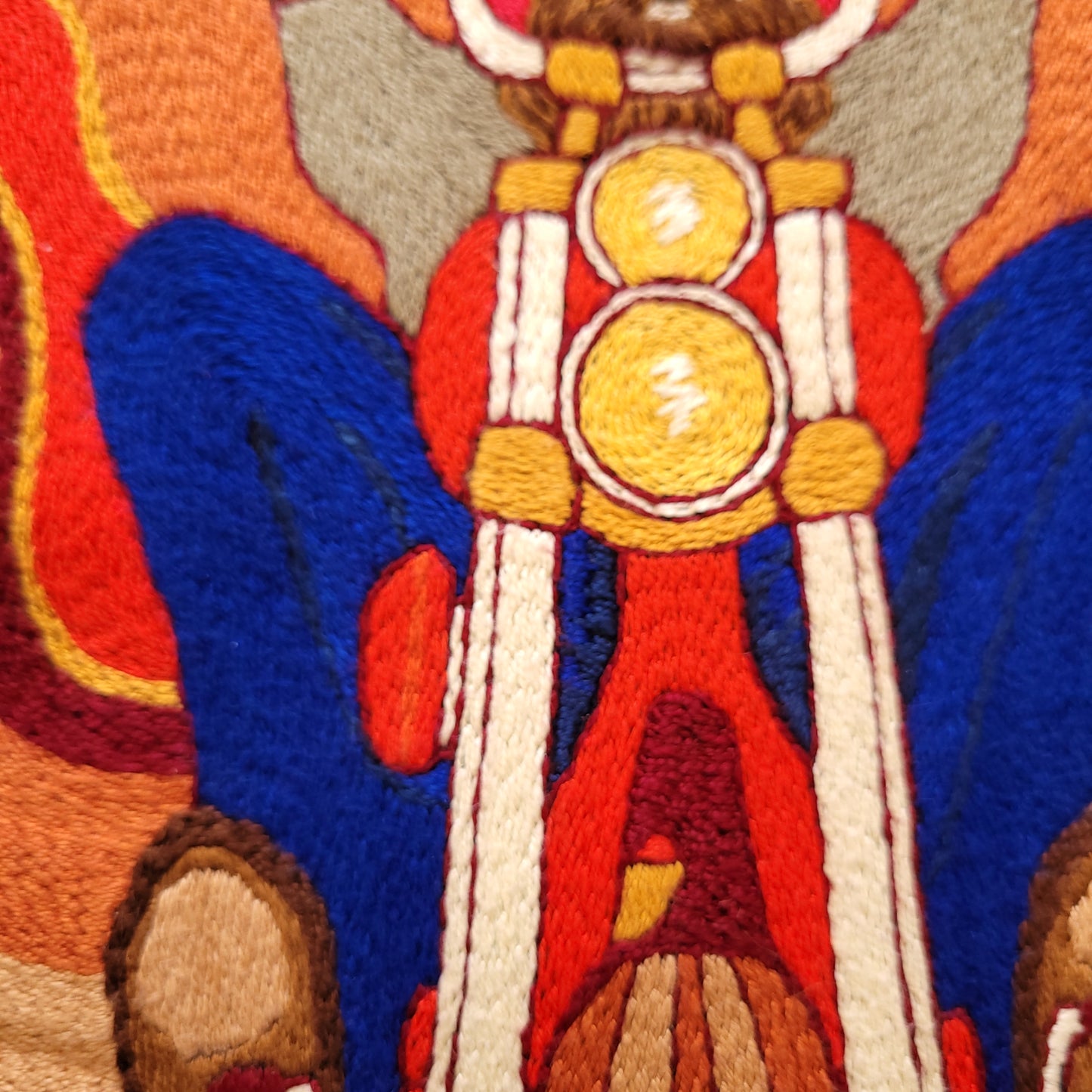 Veste sur-chemise années 70 brodée à la main  "Ride th Wave"  par Sophie Punk and Coton/ Handembroidery Jacket - PUNK & COTON