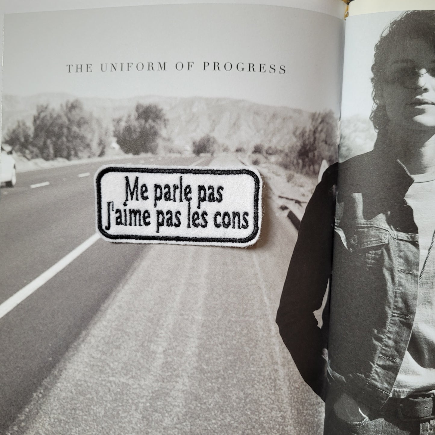 Patch Brodé Me parle pas J'aime pas les cons VERSION BLACK - PUNK & COTON