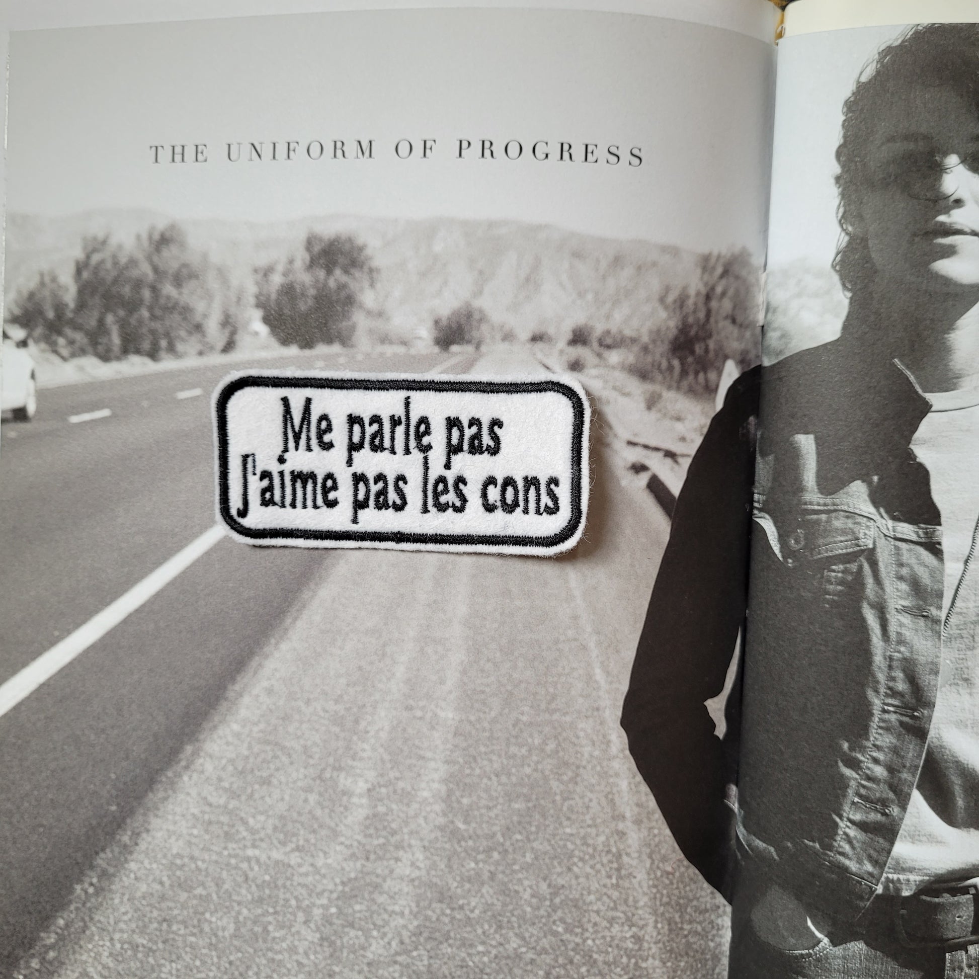 Patch Brodé Me parle pas J'aime pas les cons VERSION BLACK - PUNK & COTON