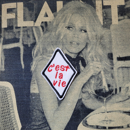 Patch Brodé C'est la Vie - PUNK & COTON
