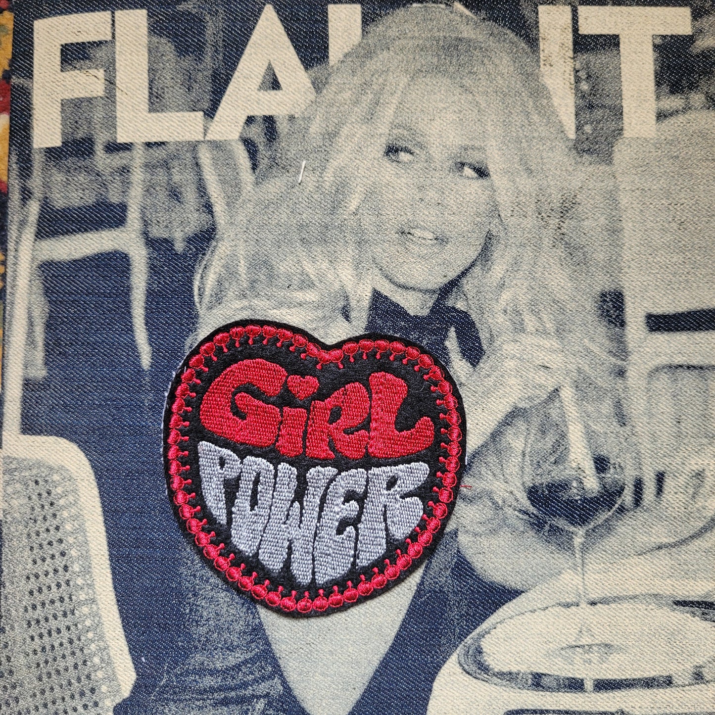 Patch brodé "Girl power" - PUNK & COTON