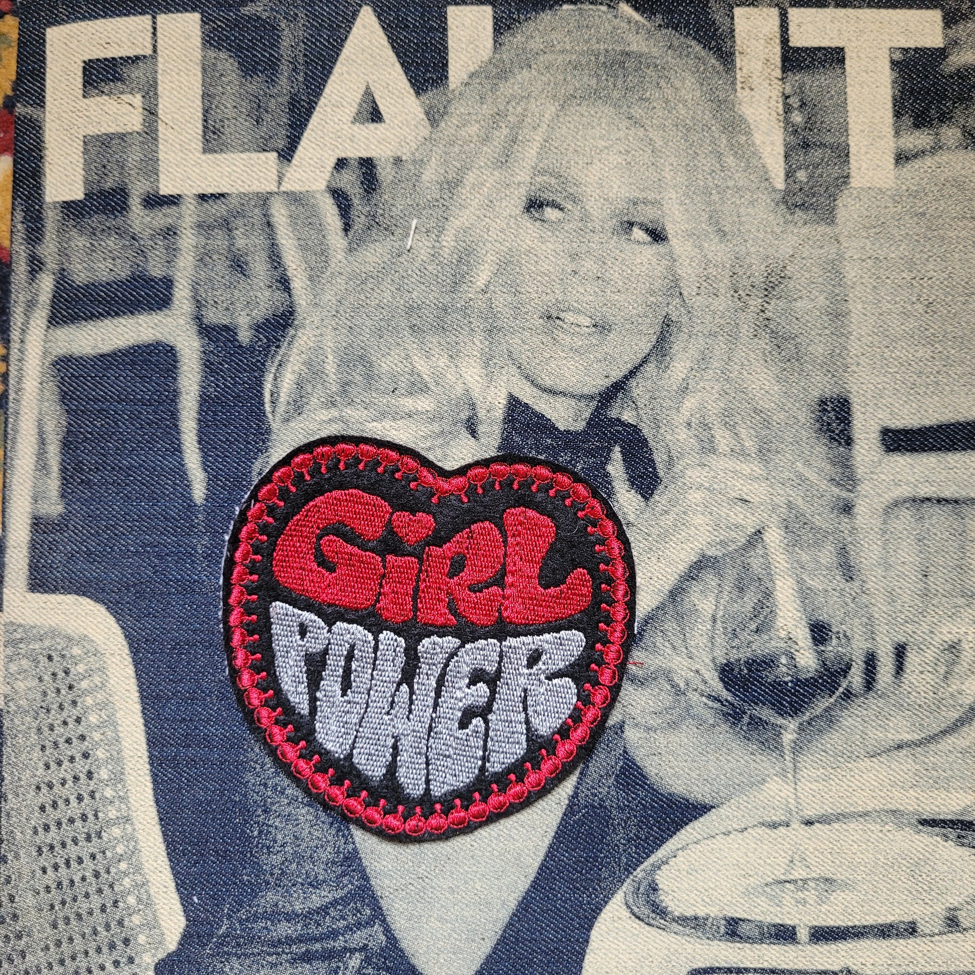 Patch brodé "Girl power" - PUNK & COTON