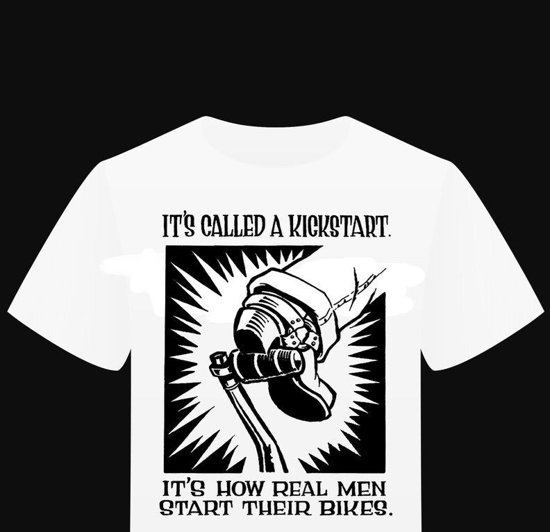T-shirt "Kickstart" bike - PUNK & COTON