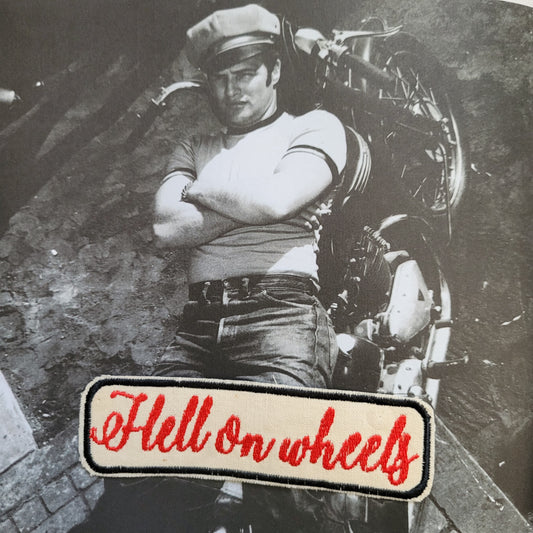 Patch Brodé "Hell on wheels" Perfect on your cut EN COTON - PUNK & COTON