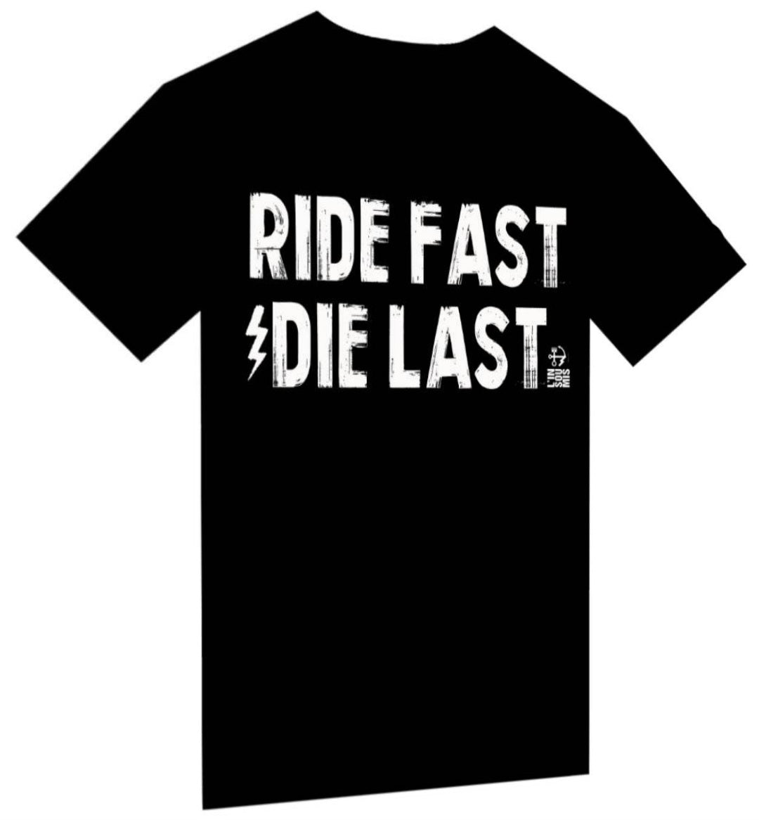 T-shirt "Ride Fast Die Last" - PUNK & COTON