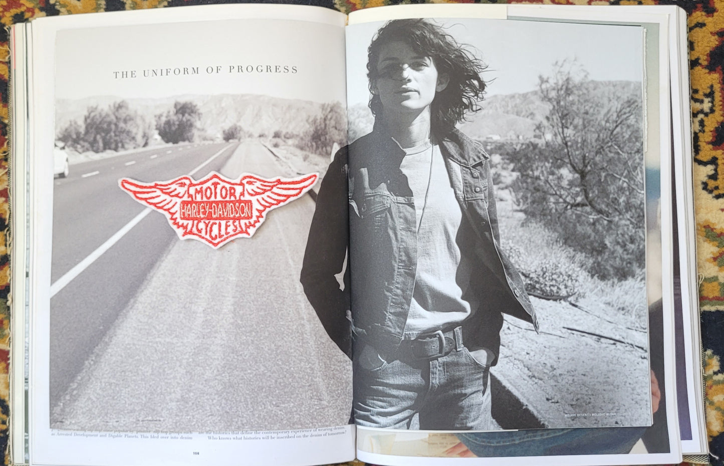 Patch Brodé Vintage Harley Wing Logo ( Version White & Red) - PUNK & COTON