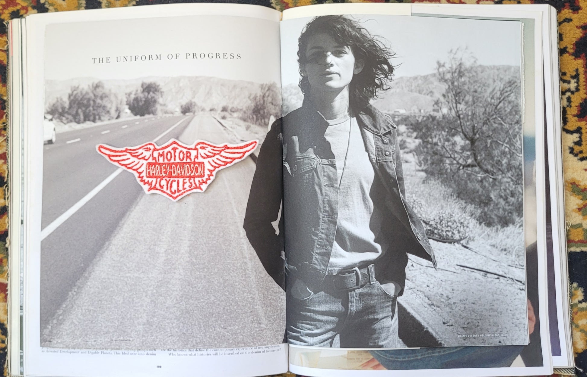 Patch Brodé Vintage Harley Wing Logo ( Version White & Red) - PUNK & COTON