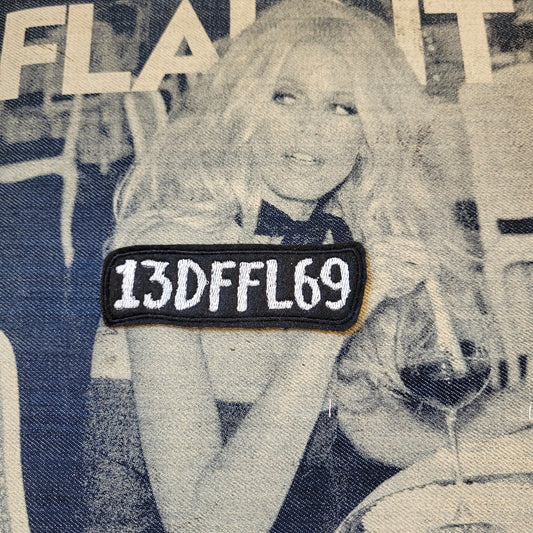 Patch Brodé 13DFFL69 Version Noir/Blanc - PUNK & COTON