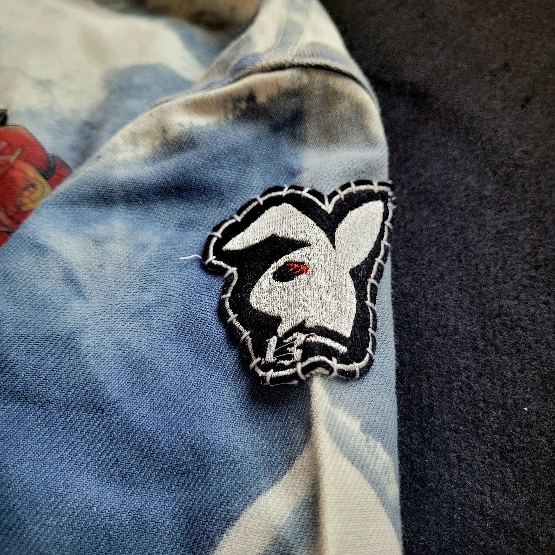 Veste de Travail française personnalisée "Old School tattoo The Sea" & Boro / Sashiko by Sophie - PUNK & COTON