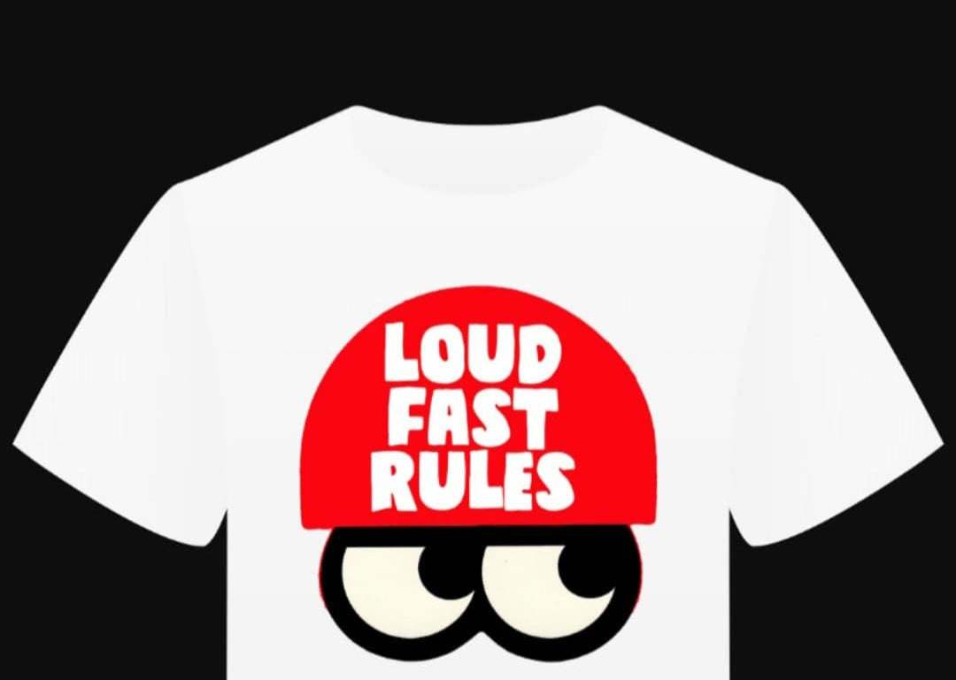 T-shirt "Loud Fast Rules" EYES - PUNK & COTON