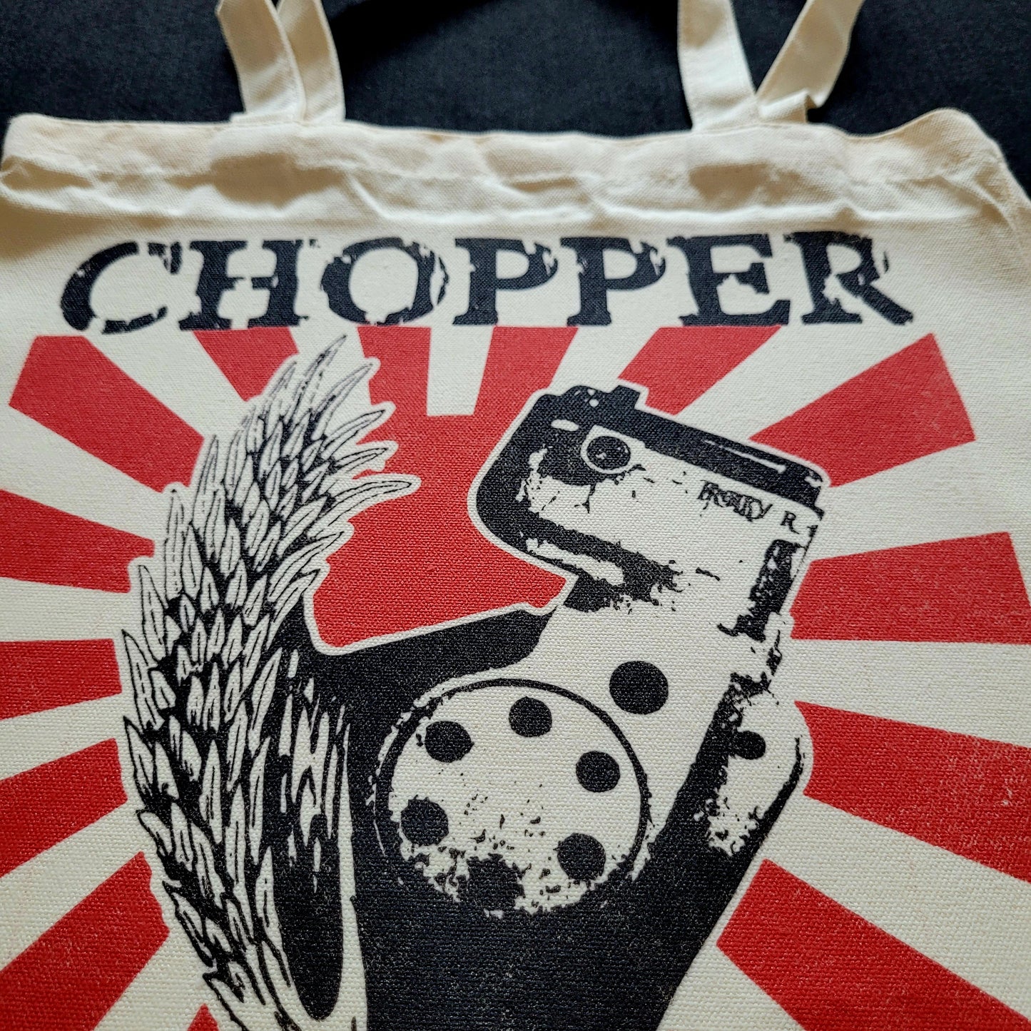 Eco Tote Bag "CHOPPER PREACHER" - PUNK & COTON