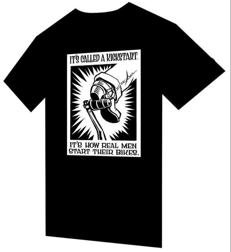 T-shirt "Kickstart" bike - PUNK & COTON