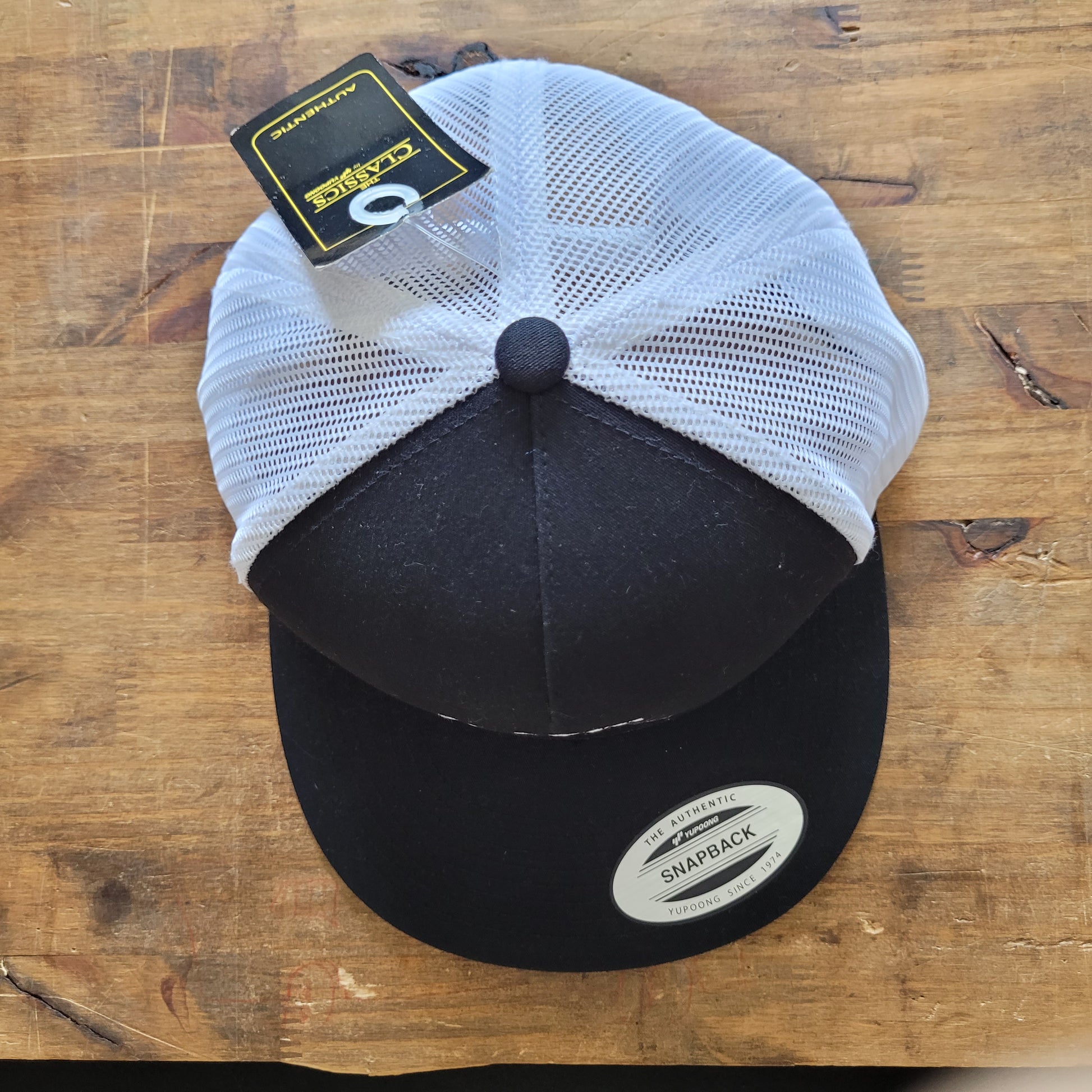 Trucker Cap  Brodé "CHOPPER POWER" Version Fond Noir / Blanc - PUNK & COTON