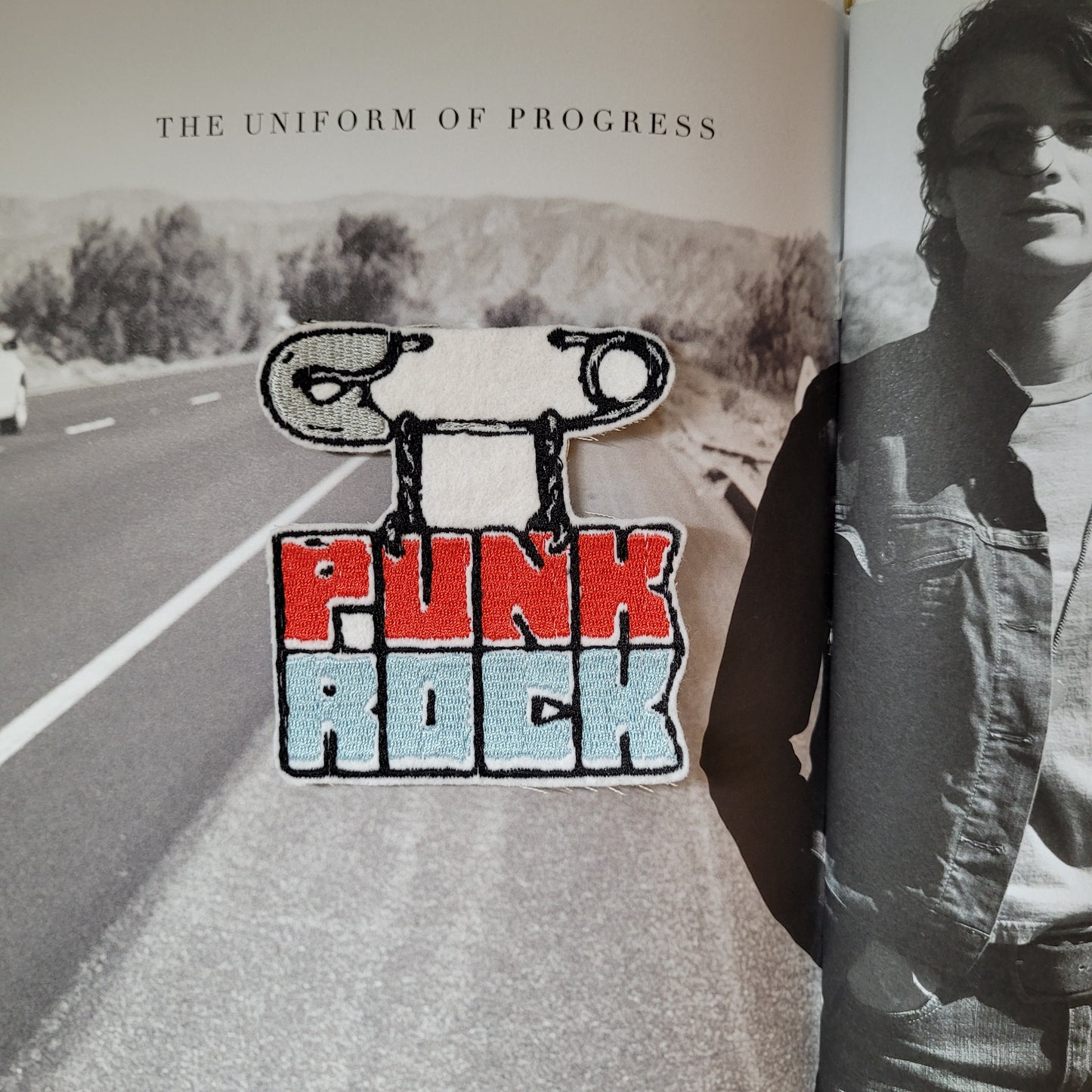 Patch Brodé / Ecusson PUNK ROCK - PUNK & COTON