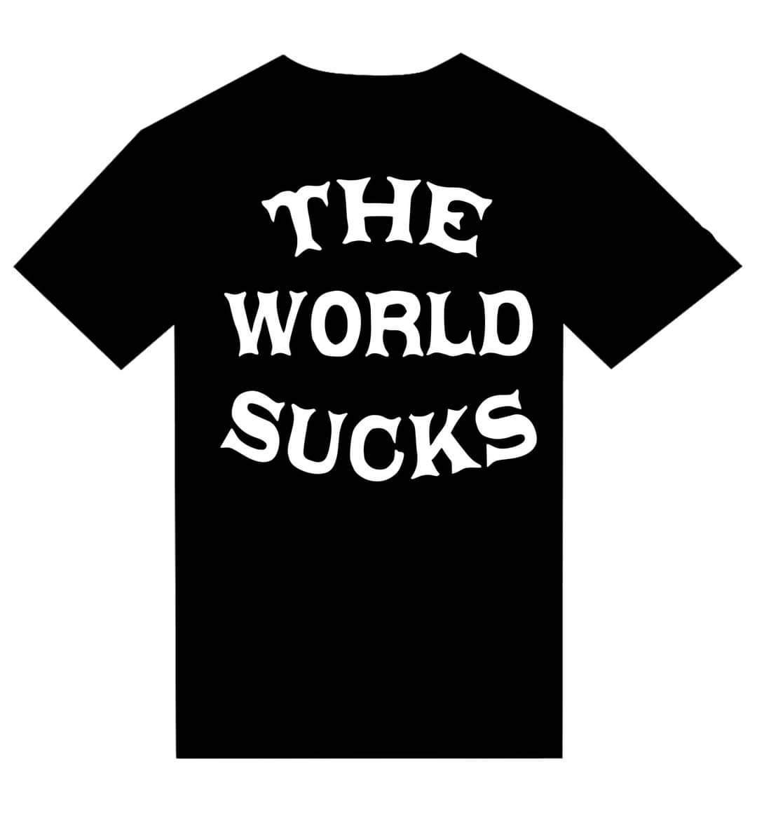 T-shirt "The World Sucks" - PUNK & COTON