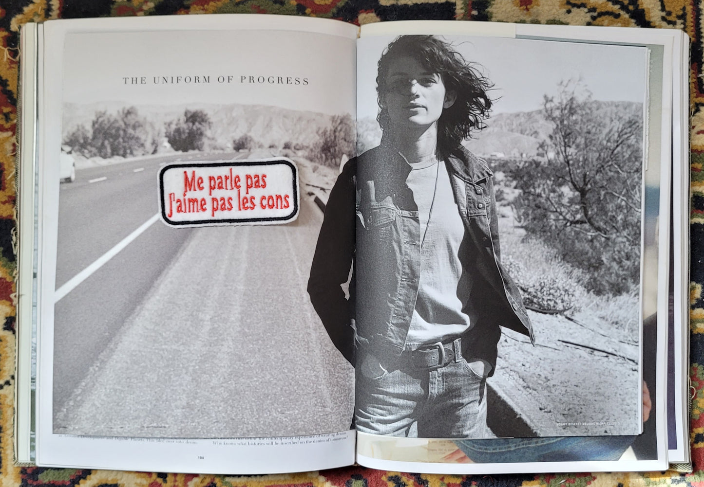 Patch Brodé Me parle pas J'aime pas les cons VERSION ROUGE/BLACK - PUNK & COTON