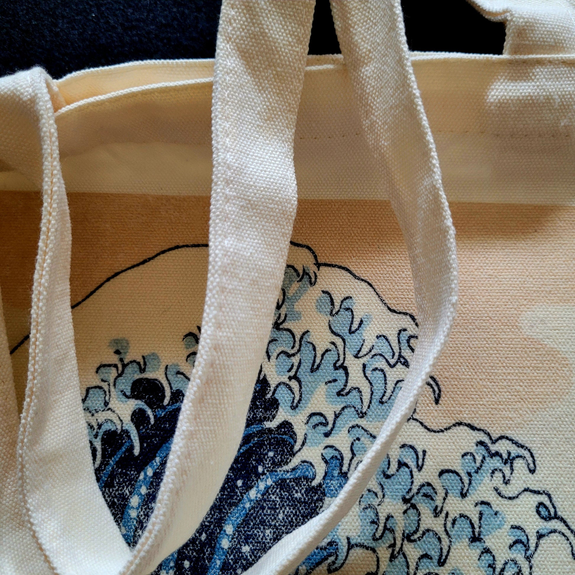 Eco Tote Bag "LA GRANDE VAGUE DE KANAGAWA" par HOKUSAI - PUNK & COTON