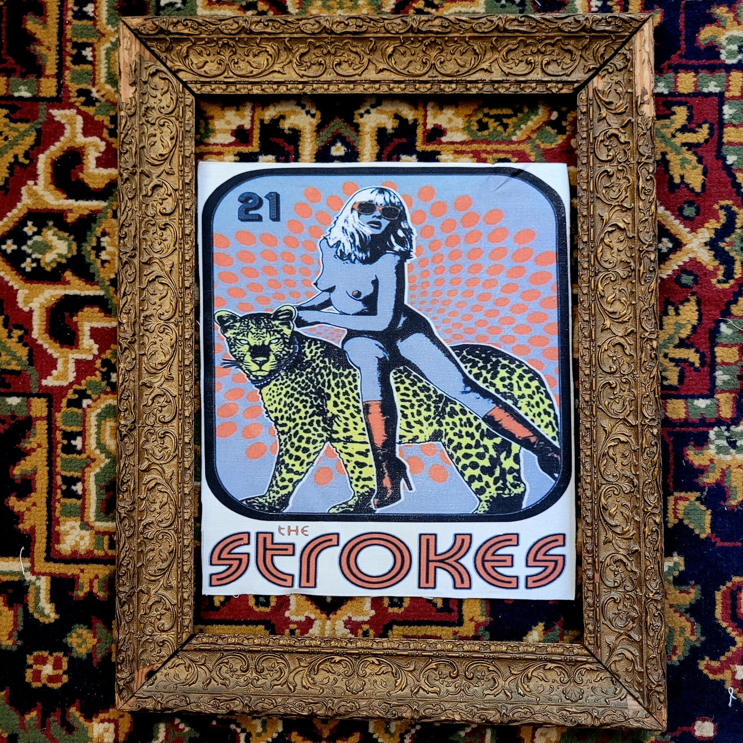 Backpatch  "The Strokes" Jaguar Girl - PUNK & COTON
