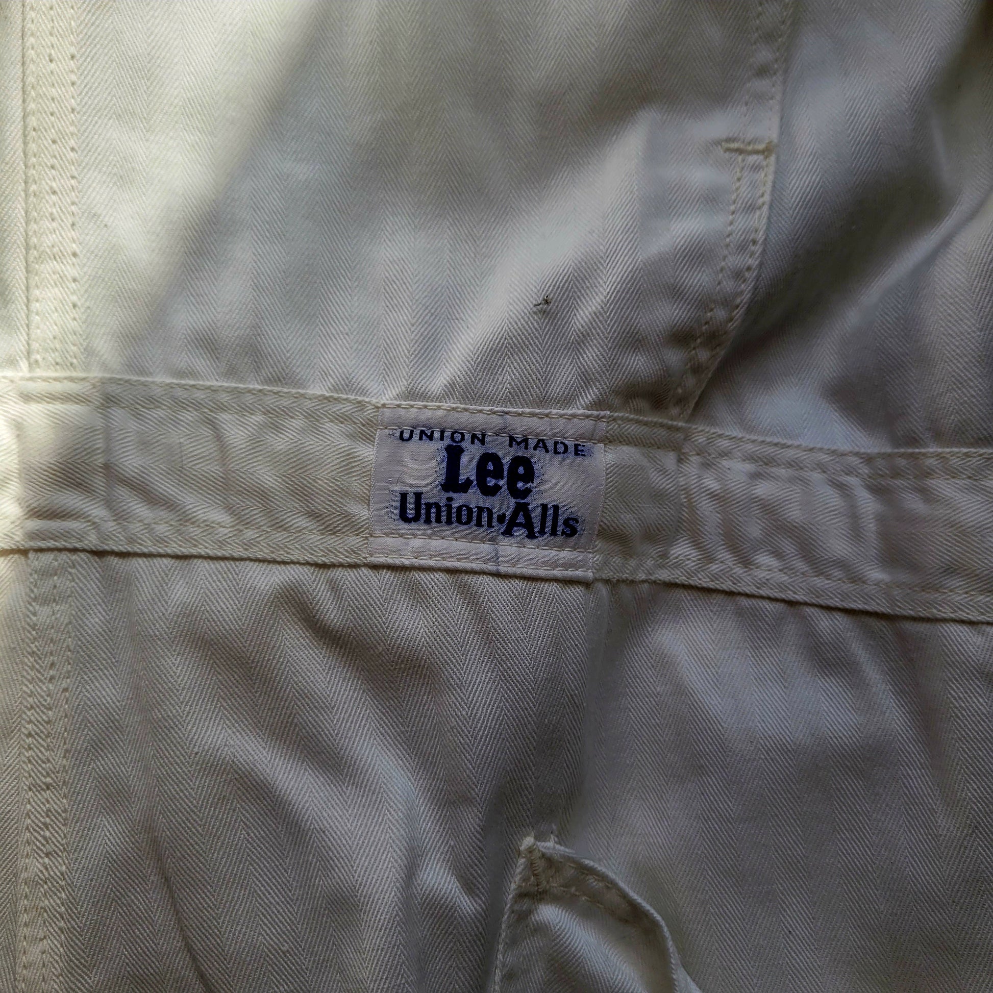 Coverall 40's LEE UNION-ALLS HBT hand embroidered chainstitch method combinaison  brodée à la main HARLEY-DAVIDSON - PUNK & COTON