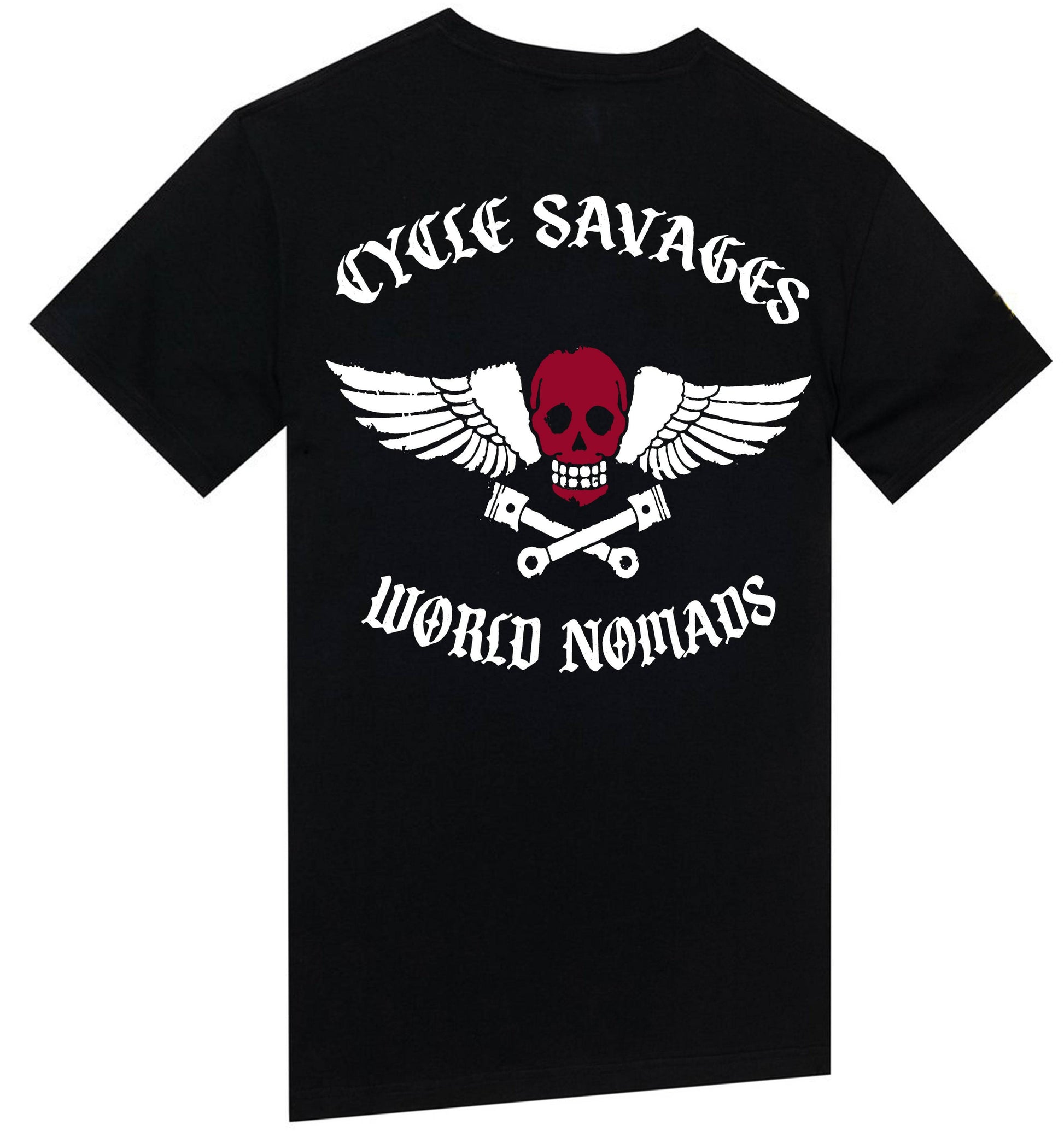 T-shirt "Cycle savages " WORLD NOMADS - PUNK & COTON